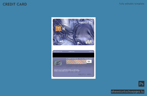 USA Truist Bank Mastercard Beispielvorschau